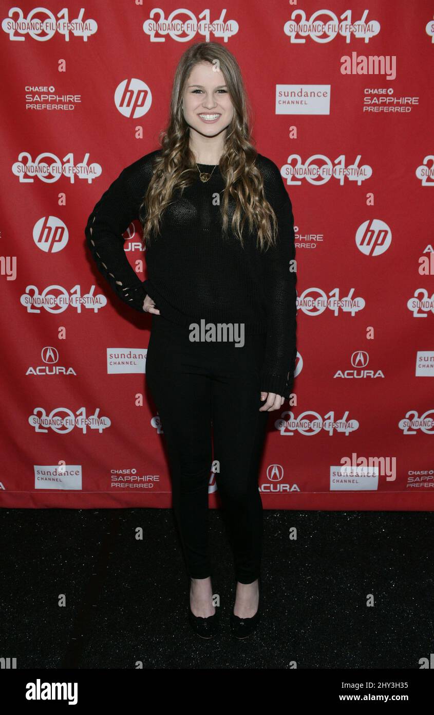 Jenna Nye attending the Life After Beth Premiere at the 2014 Sundance Film Festival, Library Center Theatre Stock Photo