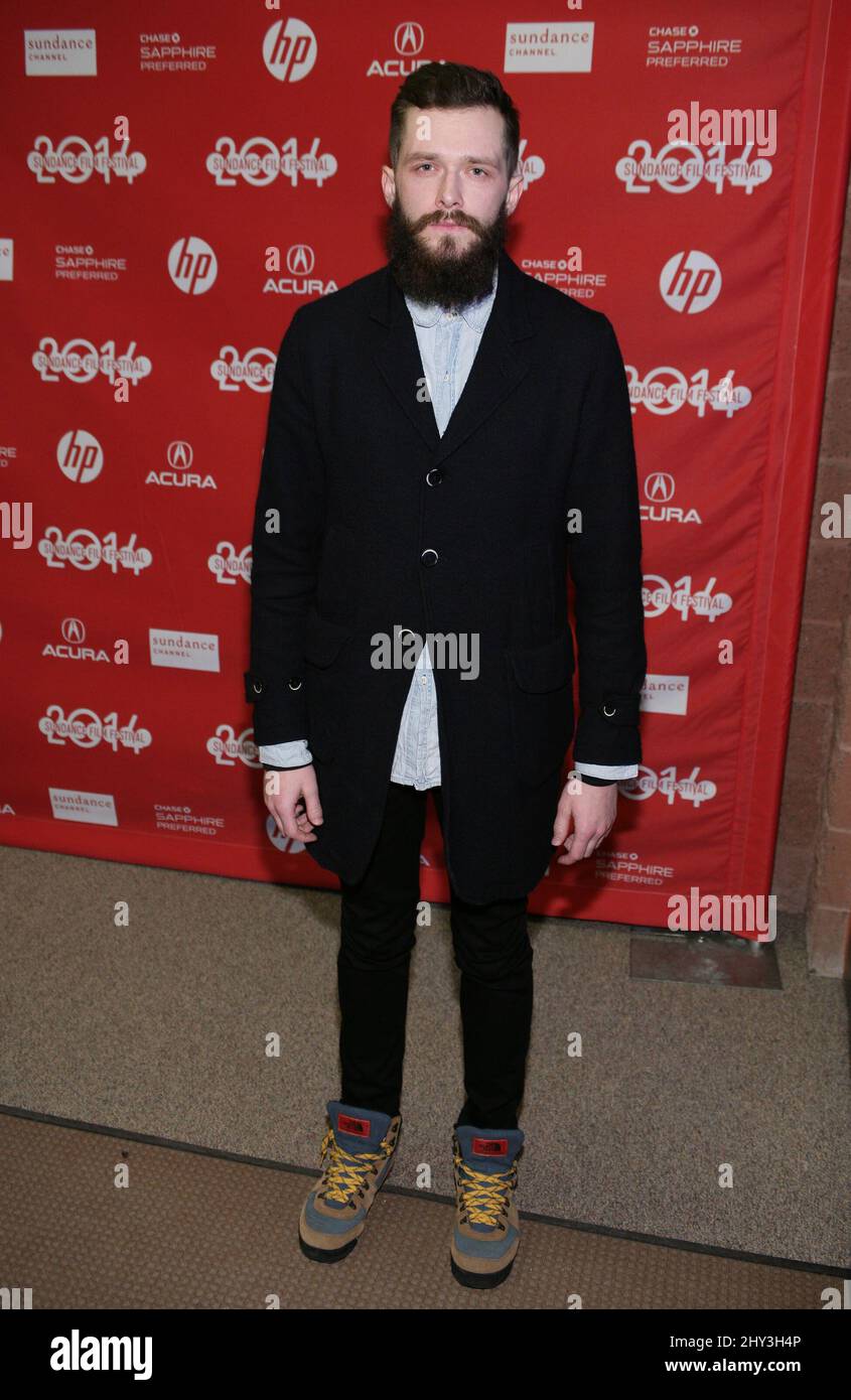 Grigori Dobrygin attending the A Most Wanted Man Premiere at the 2014 Sundance Film Festival, Eccles Theatre Stock Photo