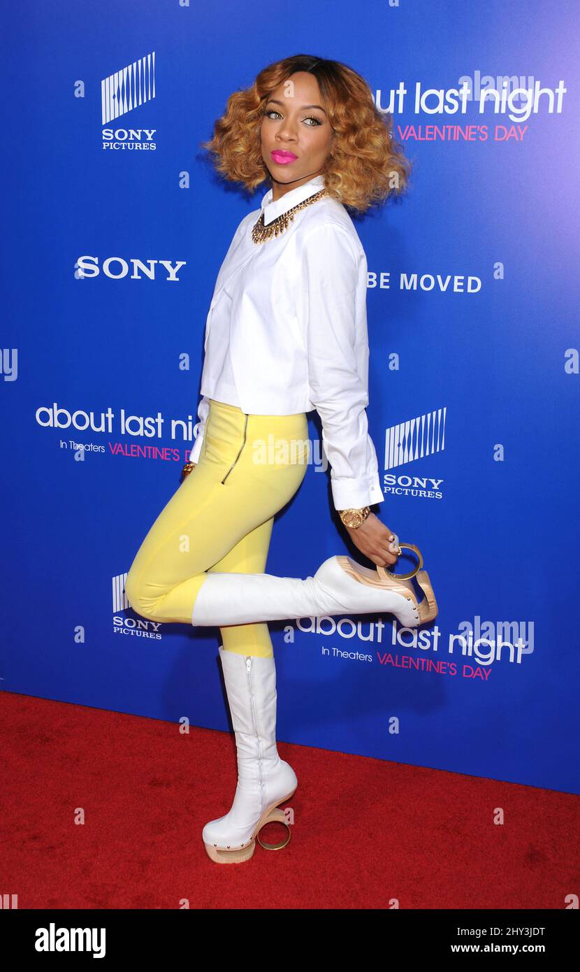 Lil' Mama attending the About Last Night Los Angeles Premiere held at the  Cinerama Dome Hollywood Stock Photo - Alamy