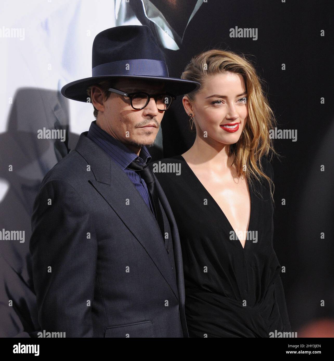 Johnny Depp & Amber Heard attending the "3 Days To Kill" US Premiere at