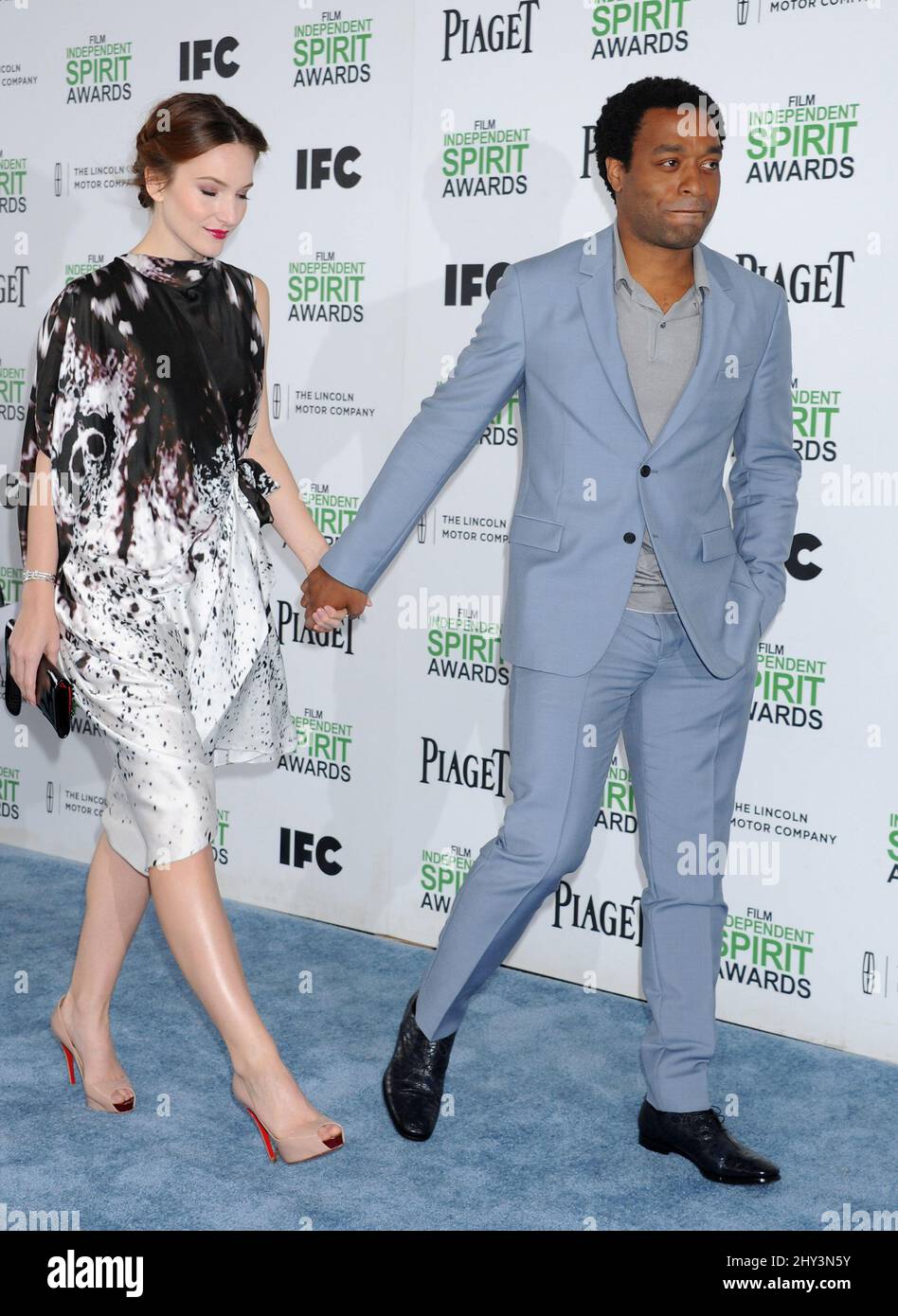 Chiwetel Ejiofor and Sari Mercer attending the Film Independent Spirit  Awards 2014 Stock Photo - Alamy, image size:948x1390