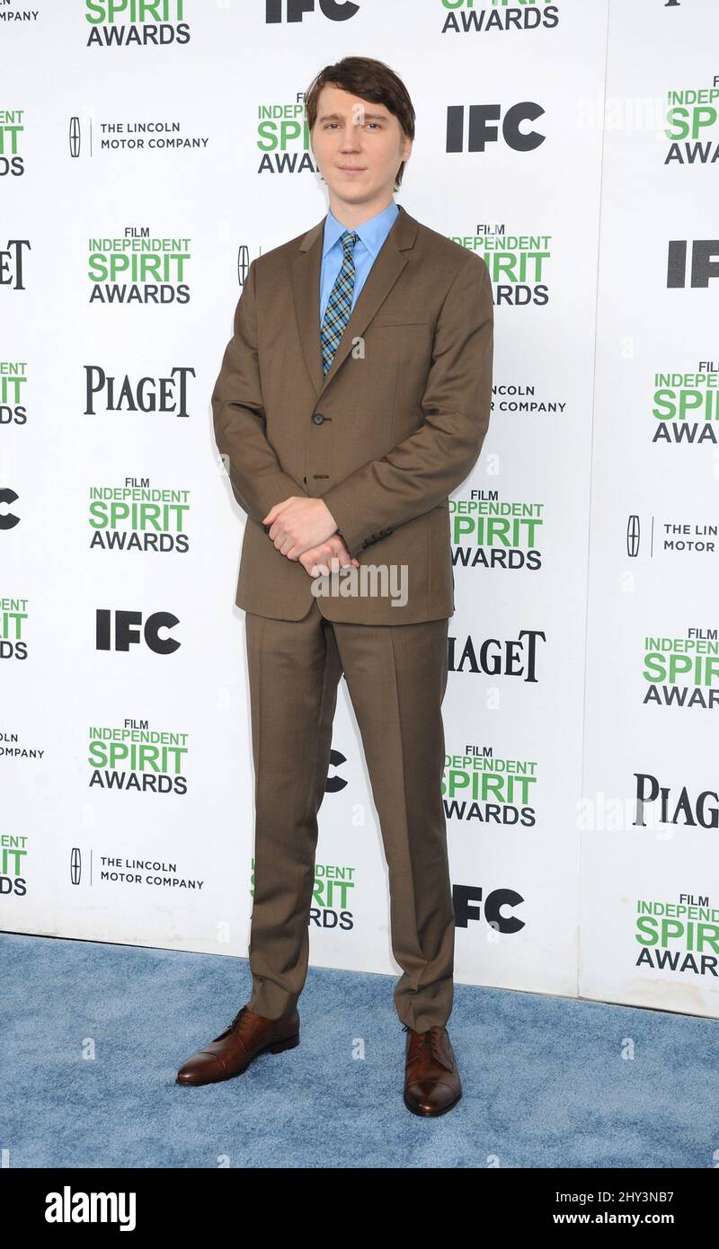 Paul Dano attending the Film Independent Spirit Awards 2014 Stock Photo