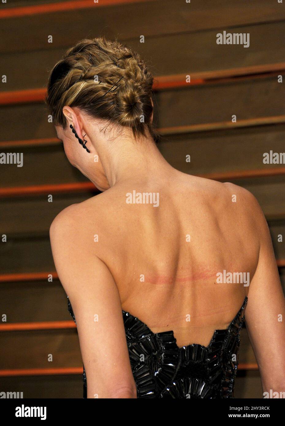 heidi klum backless dress Heidi Klum Mint Plunge Chiffon Celebrity Dress Emmy Awards 2012 Red Carpet