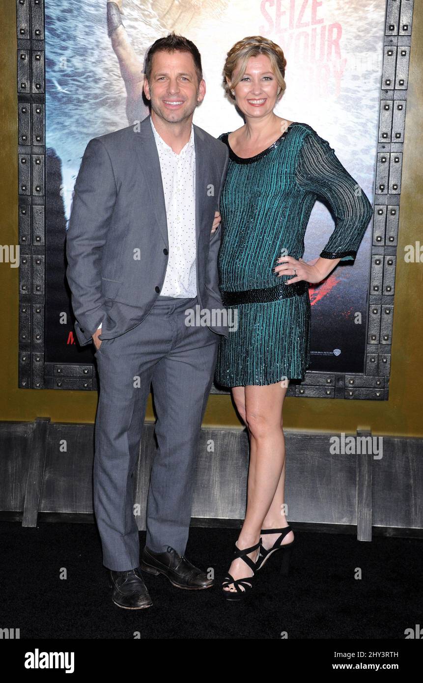 Zack Snyder and Deborah Snyder attending the Los Angeles Premiere of '300: Rise of an Empire' Stock Photo