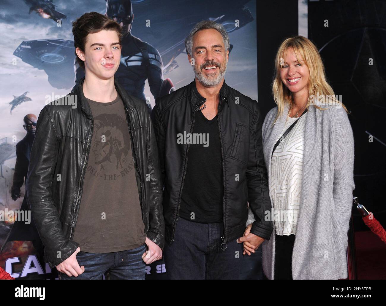 Titus Welliver attending the premiere of Captain America: Winter