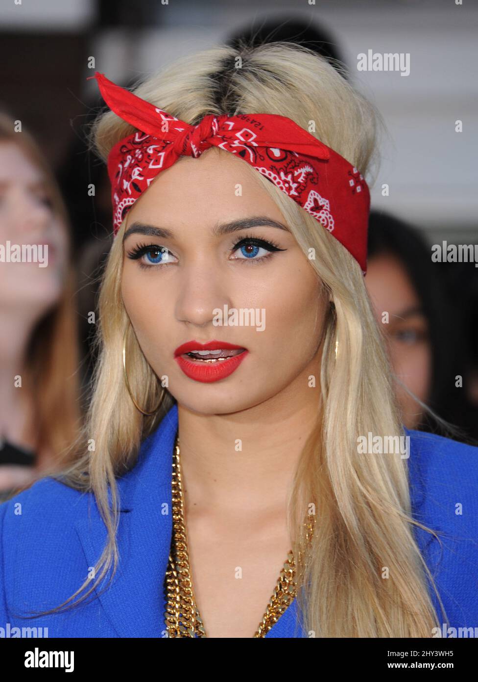 Pia Mia arriving for the Divergent Premiere held at the Regent Bruin
