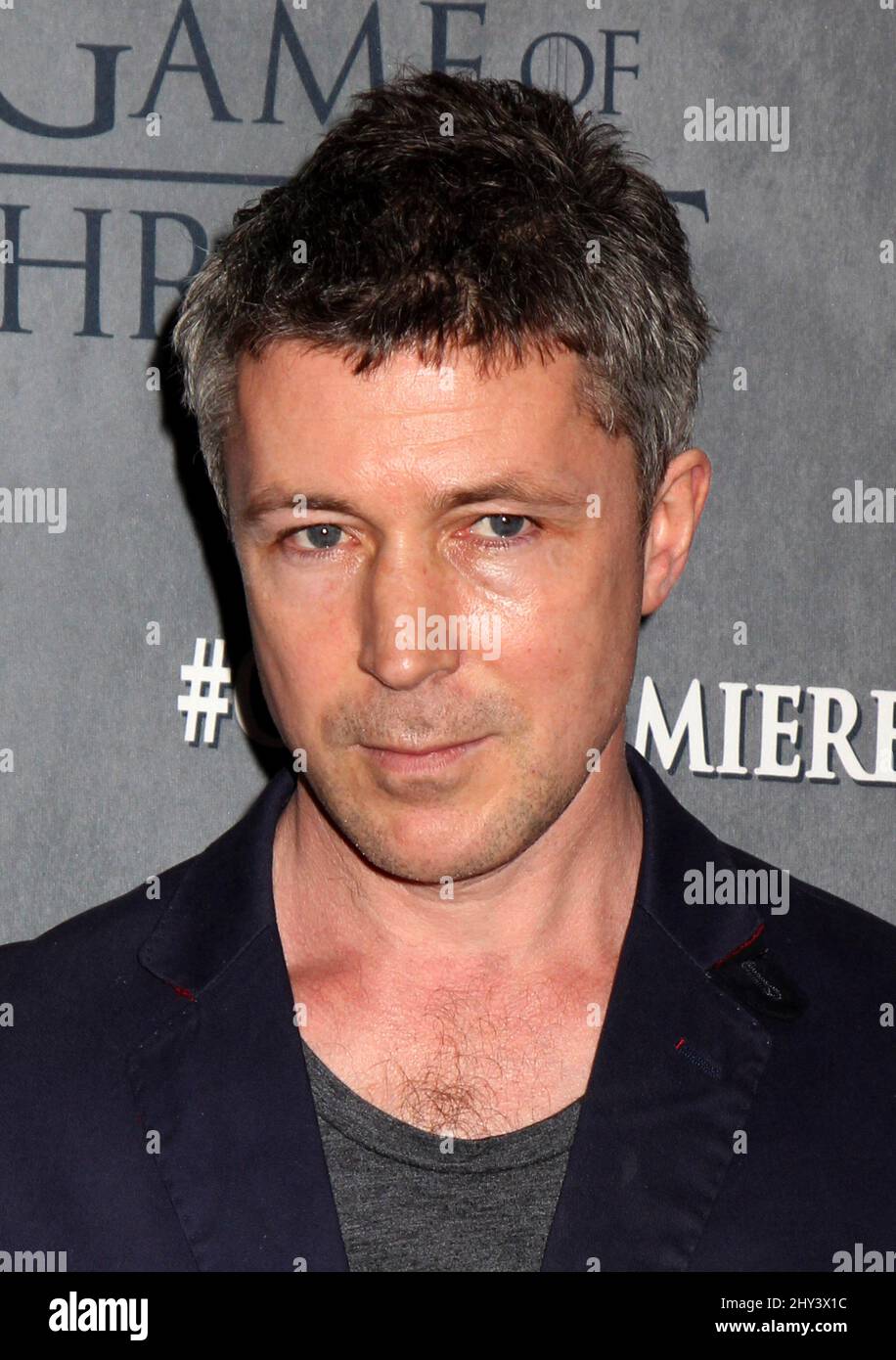 Aidan Gillen attending the season four premiere of Game of Thrones in