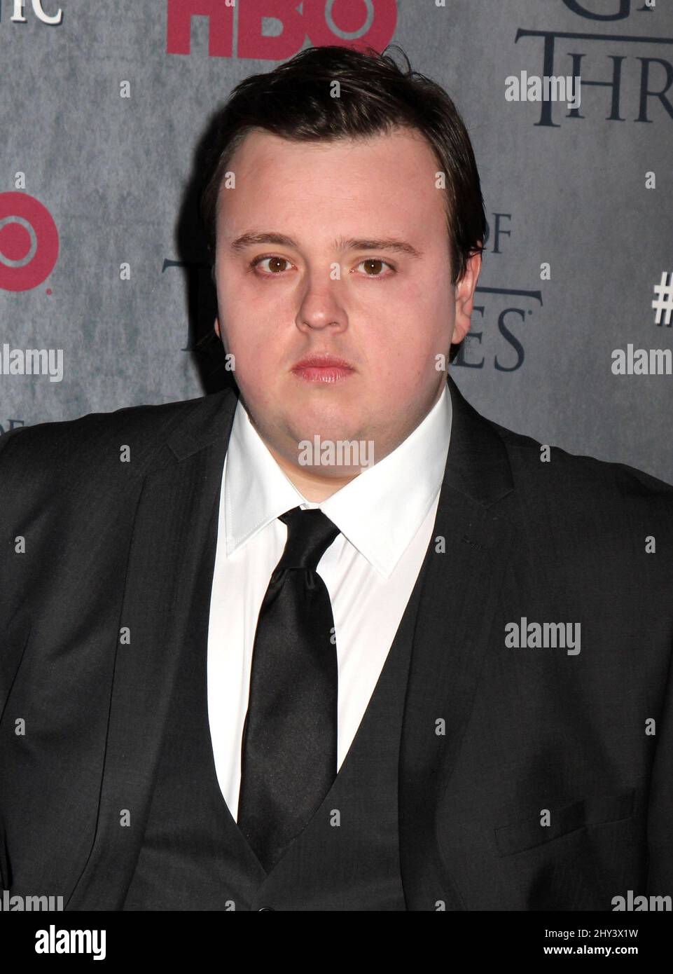 John Bradley attending the season four premiere of Game of Thrones in
