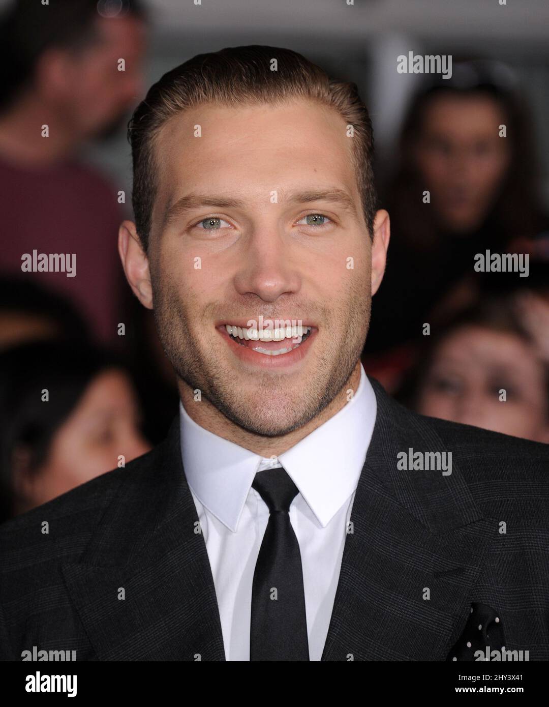 Jai Courtney attending the 'Divergent' Premiere in Los Angeles Stock