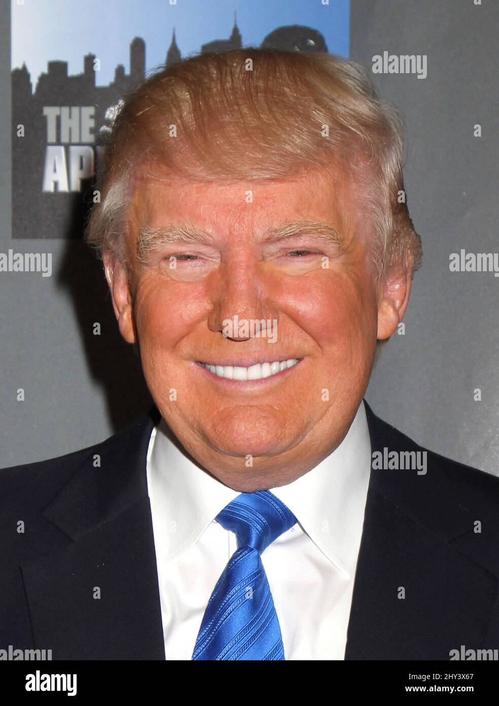 Donald Trump attending "The Celebrity Apprentice" Press Conference Introducing the Cast of Season 14 - Held at Studio 59 at Chelsea Piers in New York, USA. Stock Photo