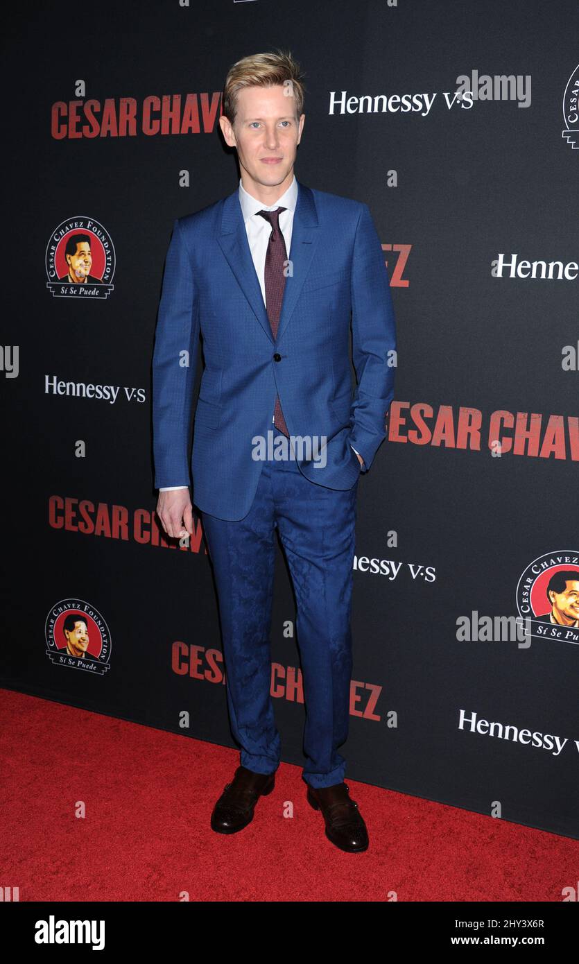 Gabriel Mann attending the 'Cesar Chavez' Premiere in Los Angeles Stock