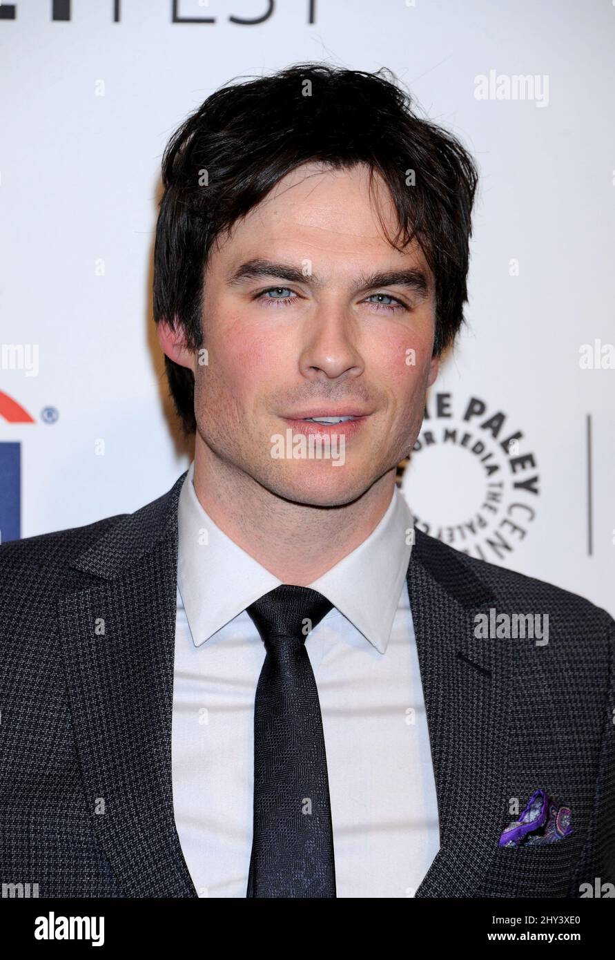 Ian Somerhalder attending a photocall for 'The Vampire Diaries' at Paley Centre in Los Angeles, California. Stock Photo