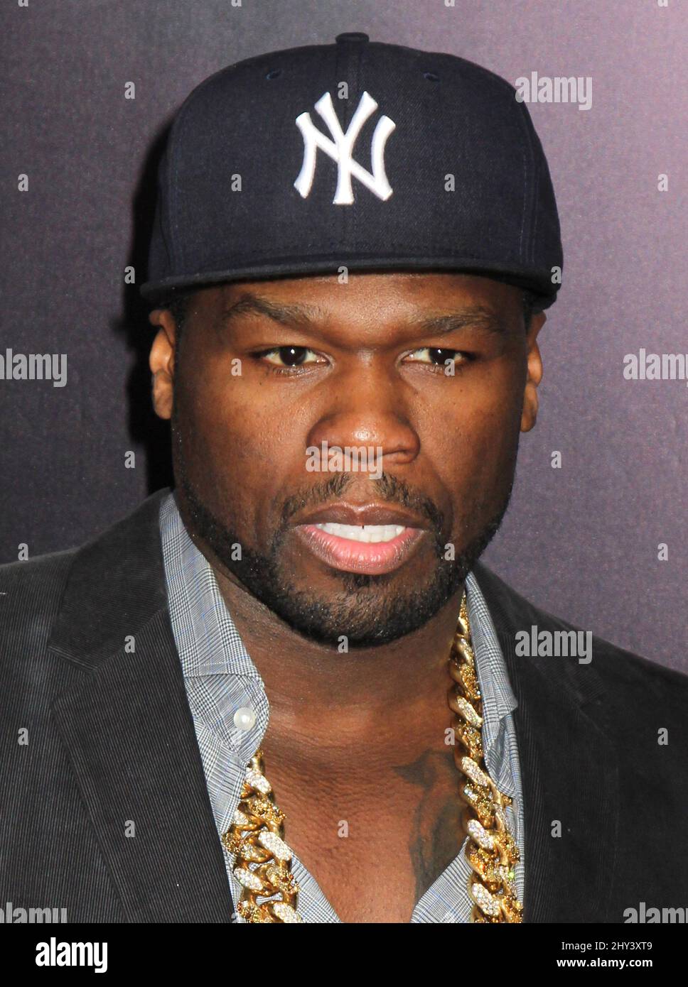 50 Cent attending the premiere of 