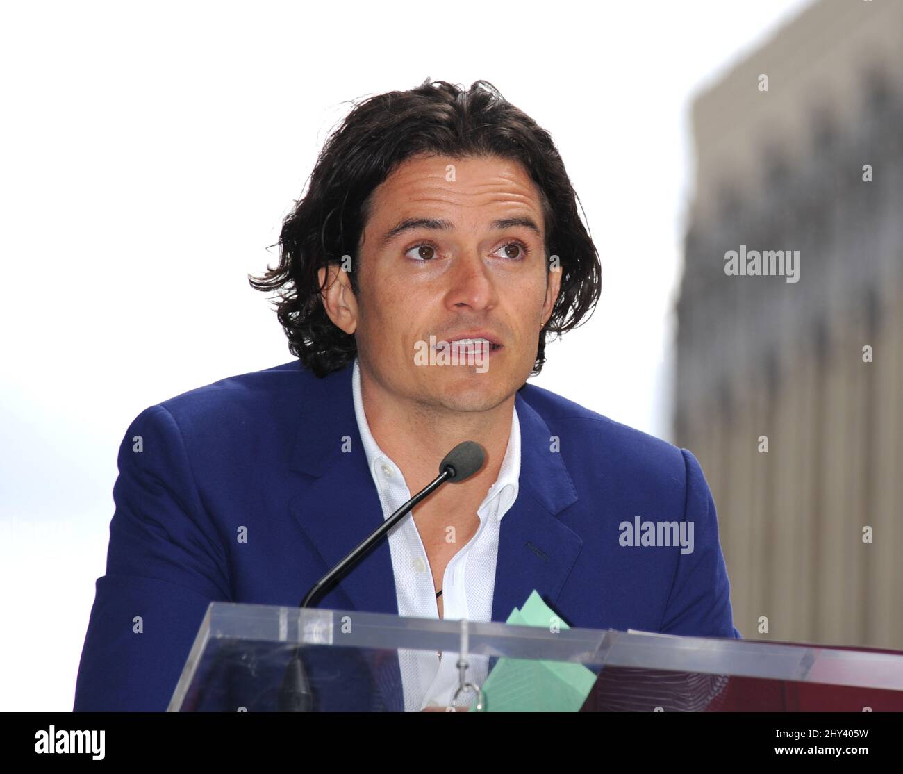 Orlando Bloom Hollywood Walk of Fame Star Ceremony Stock Photo Alamy