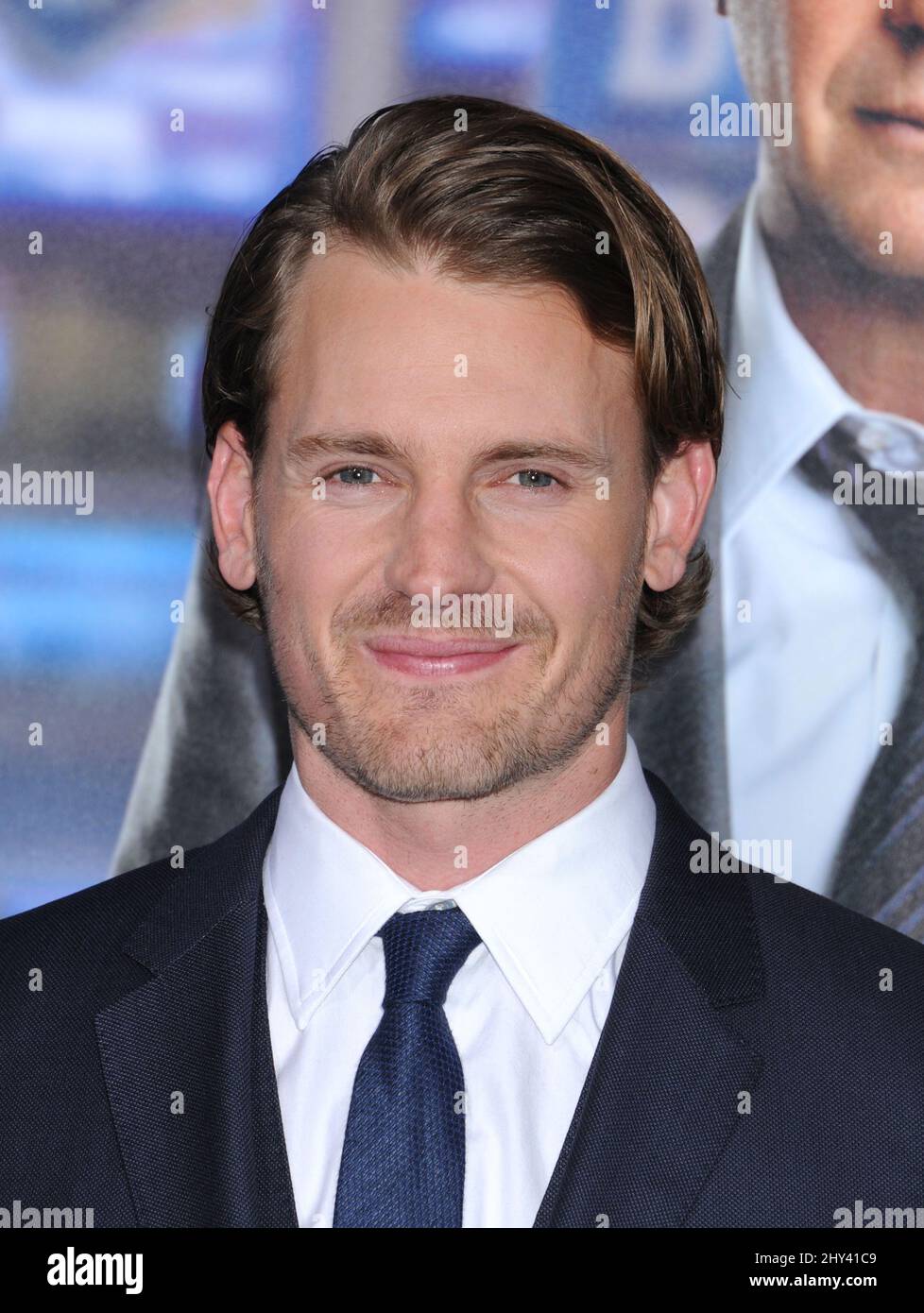 Josh Pence attending the premiere of 'Draft Day' Stock Photo