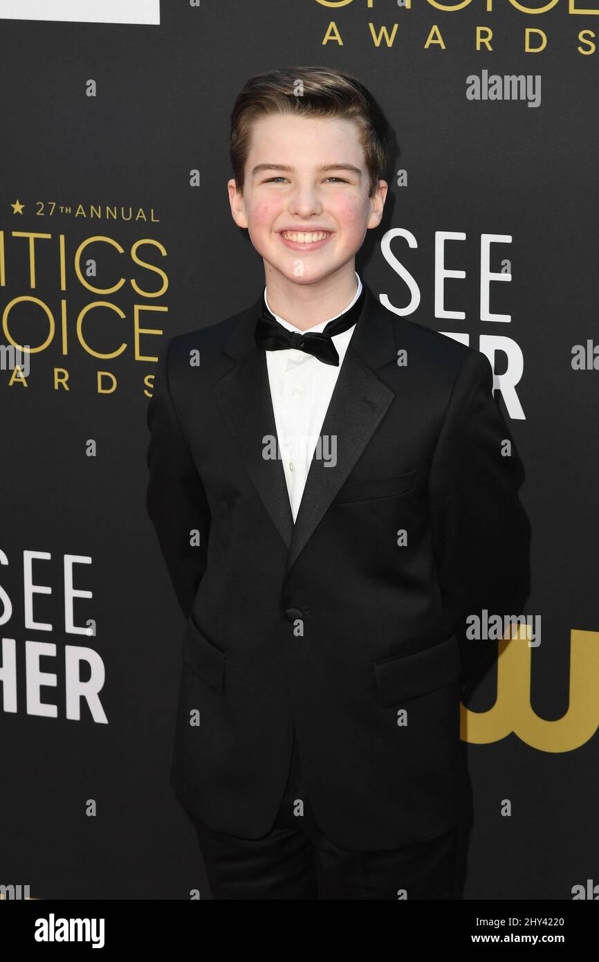 Iain Armitage attends the 27th Annual Critics Choice Awards at Fairmont