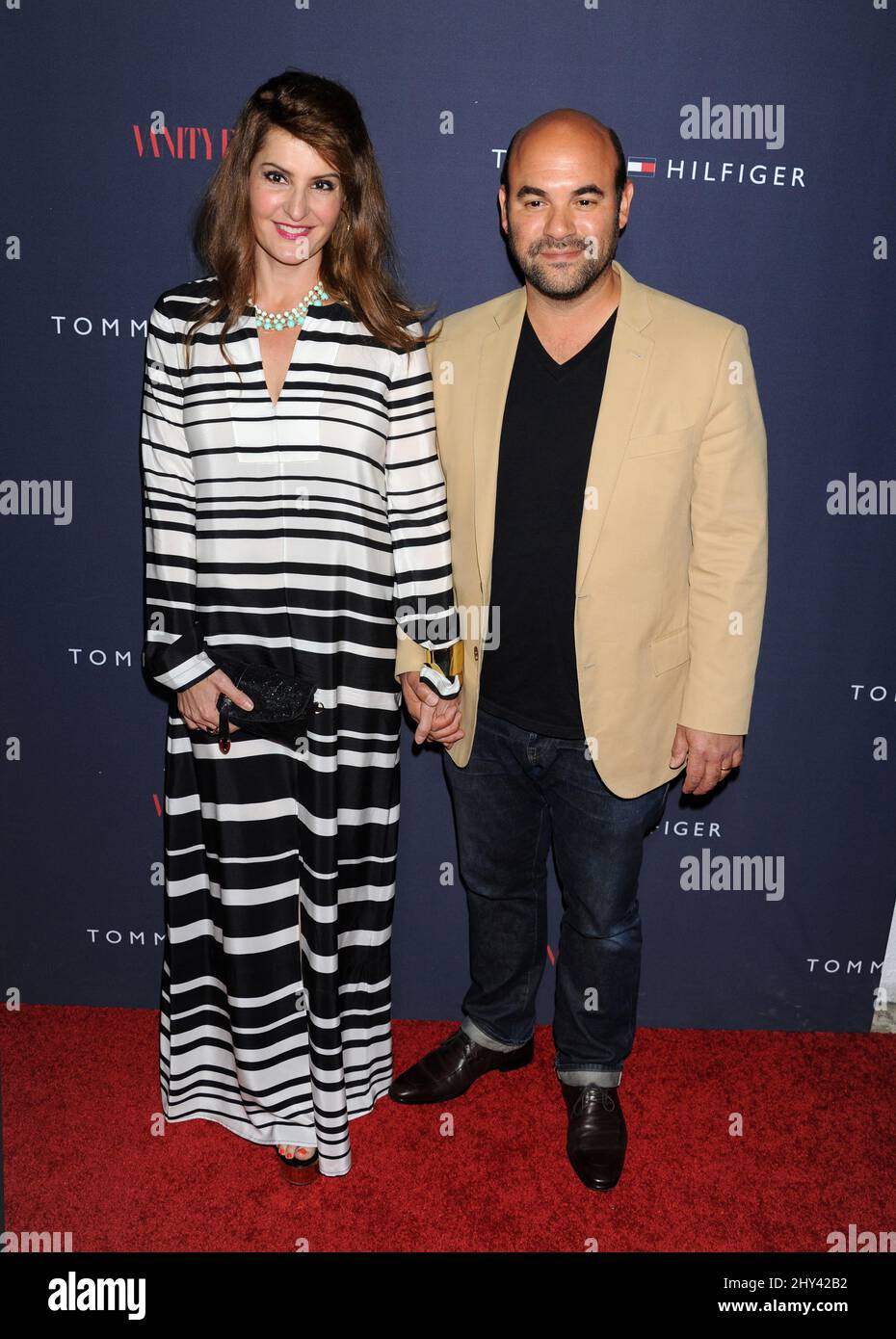 Nia Vardalos and Ian Gomez attends the Zooey Deschanel for Tommy Hilfiger  Collection launch event at The London Hotel on April 9, 2014 in West  Hollywood, California Stock Photo - Alamy