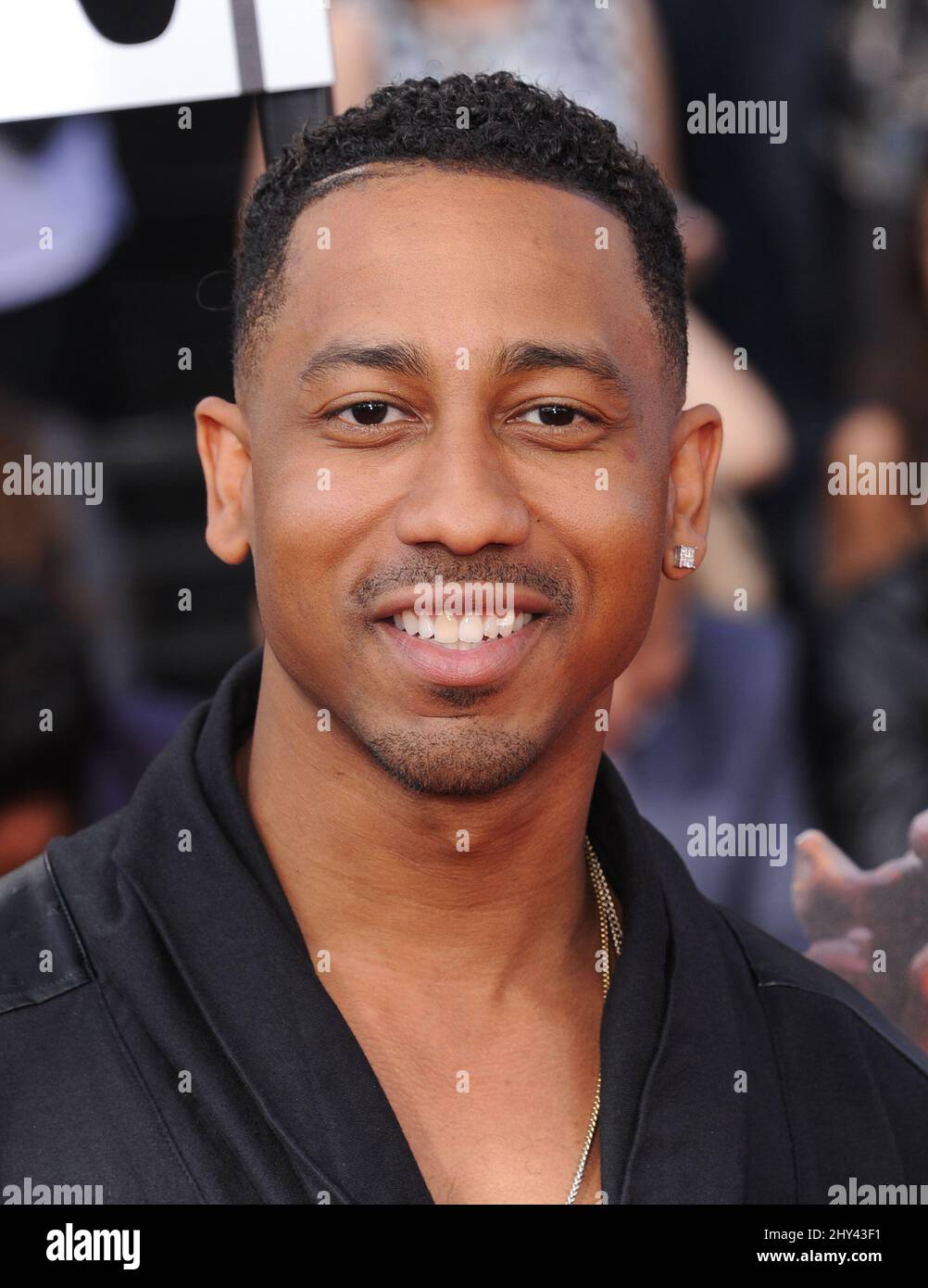 Brandon T. Jackson attending the 2014 MTV Movie Awards in Los Angeles