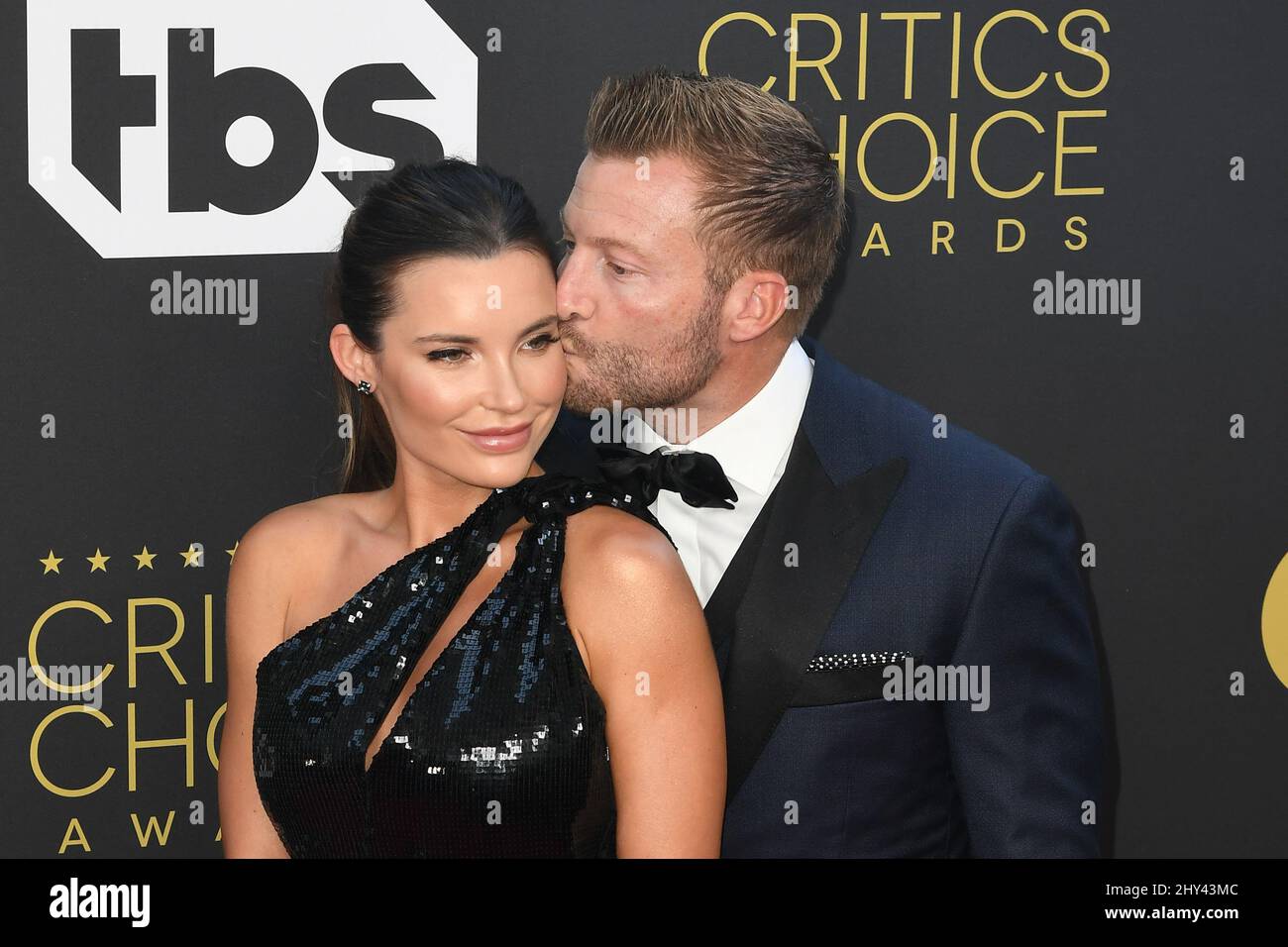 Veronika Khomyn and Sean McVay attend the 27th Annual Critics Choice Awards  at Fairmont Century Plaza on March 13, 2022 in Los Angeles, California.  Photo: Casey Flanigan/imageSPACE Stock Photo - Alamy