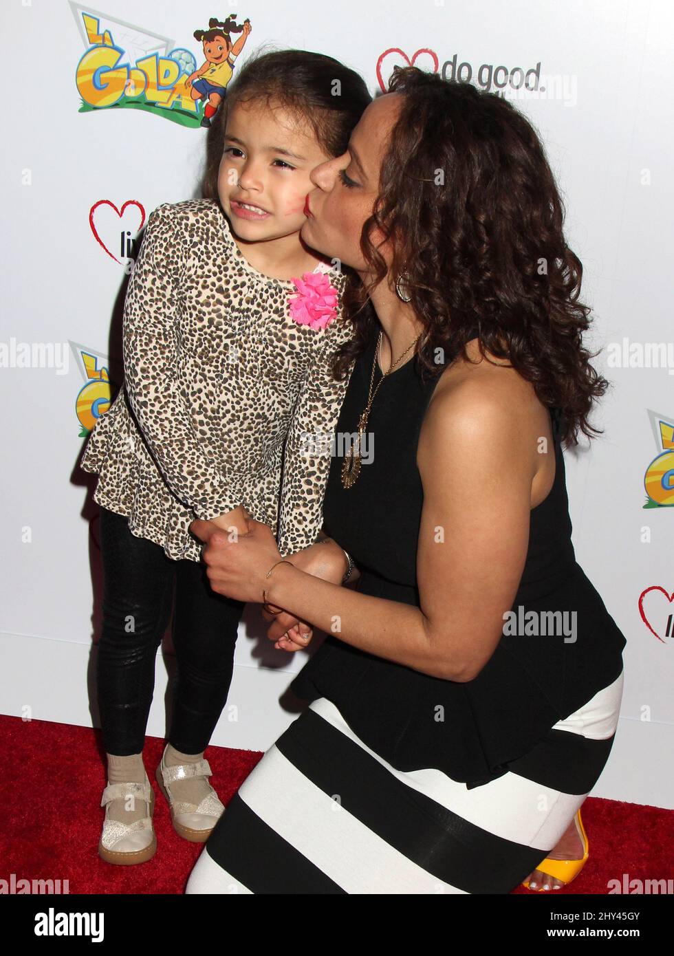 Judy Reyes and daughter Leila Rey attending 'La Golda' New York