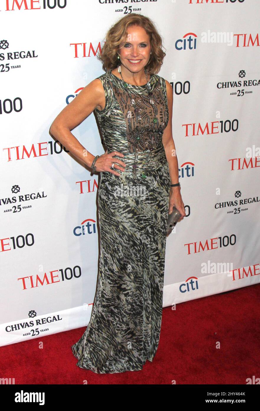 Katie Couric attending the TIME 100 Gala, TIME's 100 Most Influential People In The World - Held at the Jazz at Lincoln Centre Stock Photo