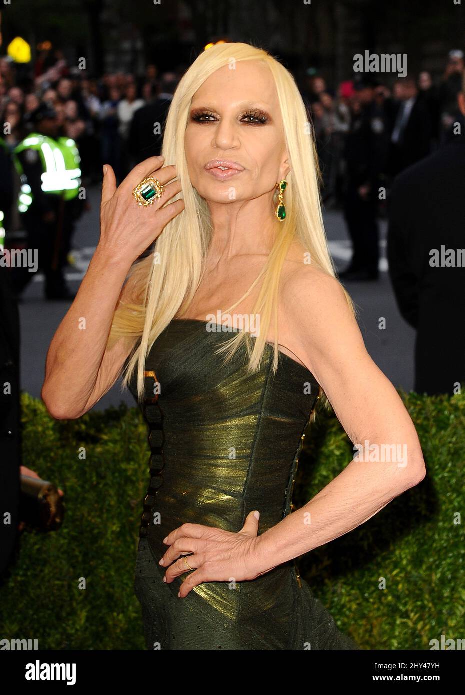 Donatella Versace attending the Metropolitan Museum of Art Costume  Institute Benefit Gala 2019 in New York, USA Stock Photo - Alamy