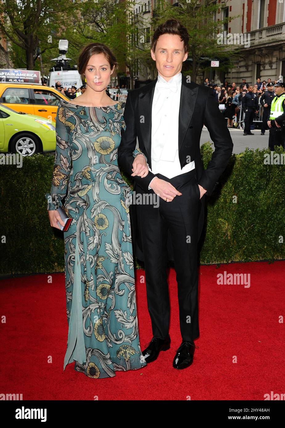 Eddie Redmayne arriving at the Costume Institute Benefit Met Gala