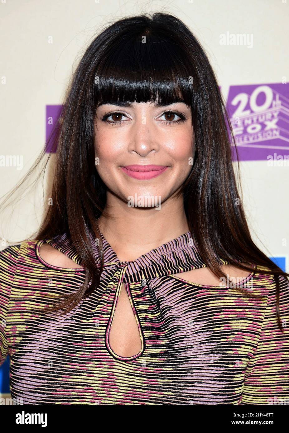 Hannah Simone attending the season three finale screening of New Girl