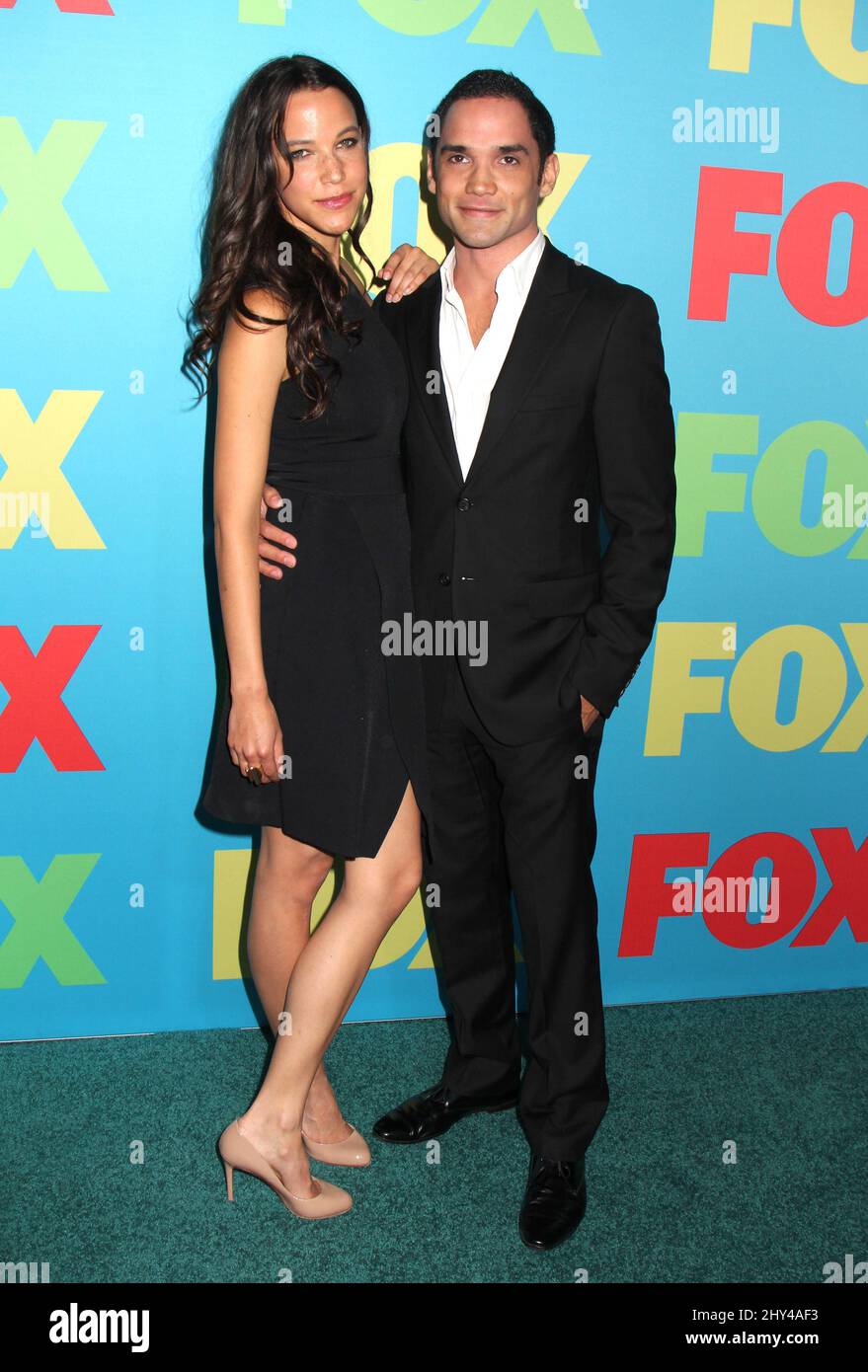 Caroline Ford and Reece Ritchie attending FOX Networks 2014 Upfront Presentation held at FOX Fanfront in New York, USA. Stock Photo