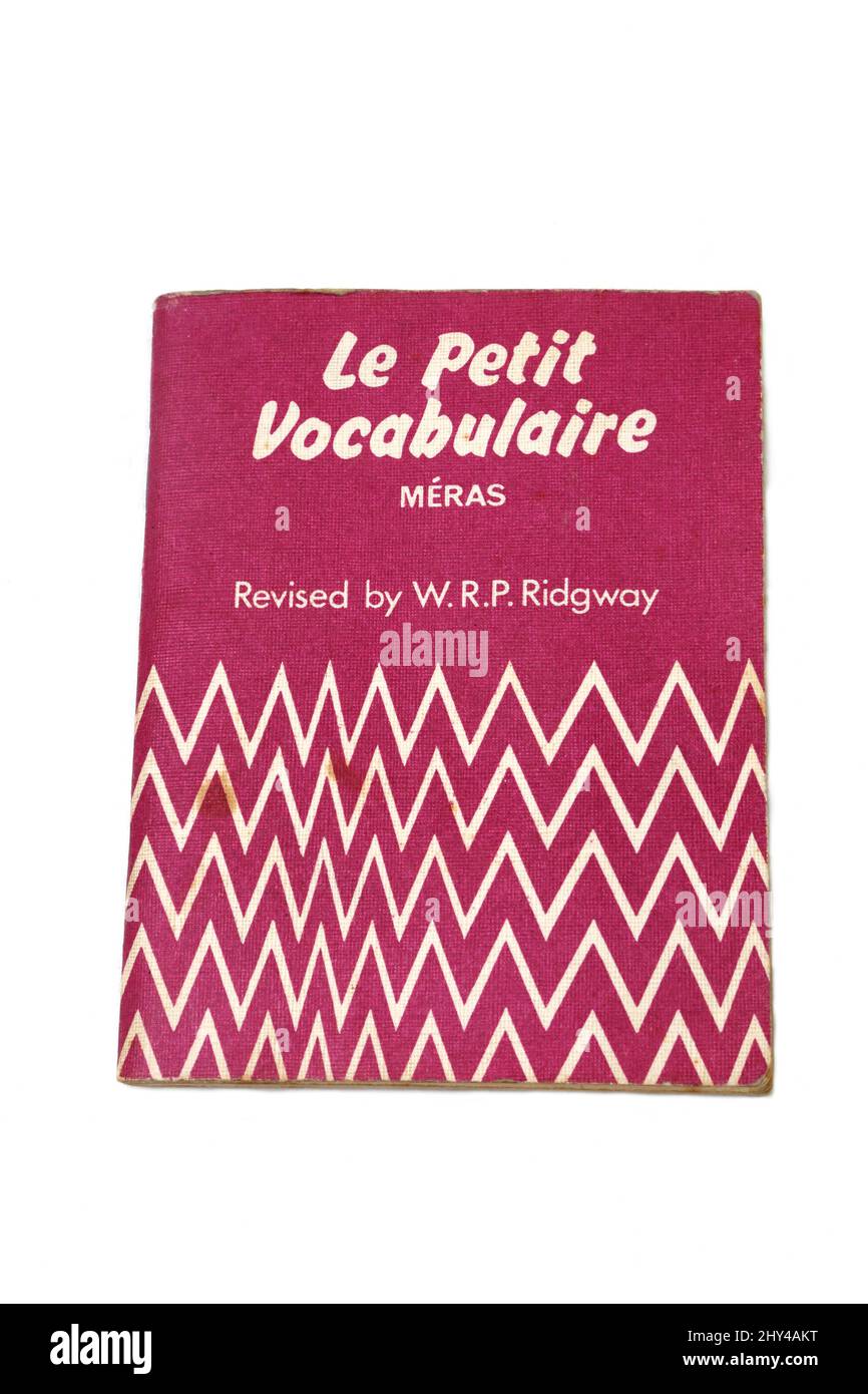 French Vocabulary Book 'La Petit Vocabulaire' Stock Photo