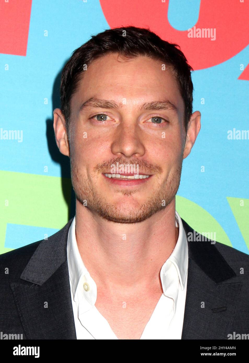 Max Brown attending the FOX Networks 2014 Upfront Presentation Stock