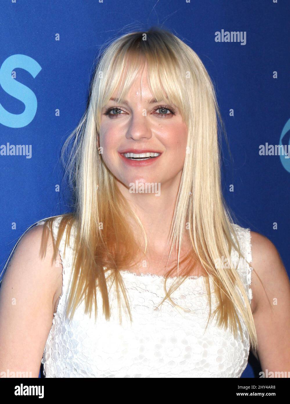 Anna Faris attends the CBS Network Upfront presentation in New York on