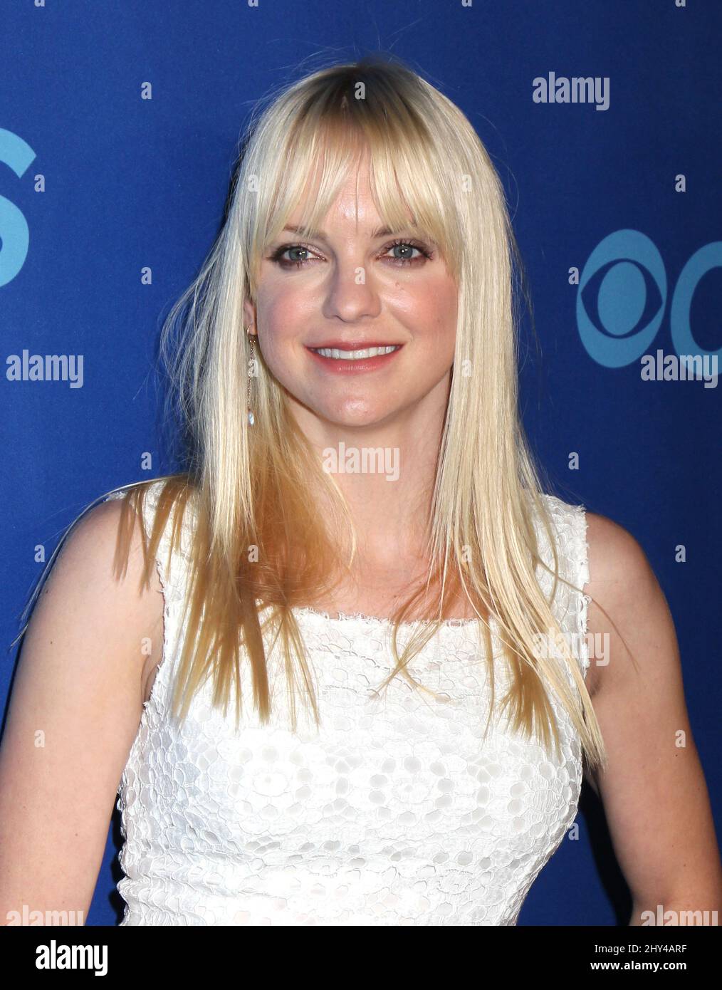 Anna Faris attends the CBS Network Upfront presentation in New York on