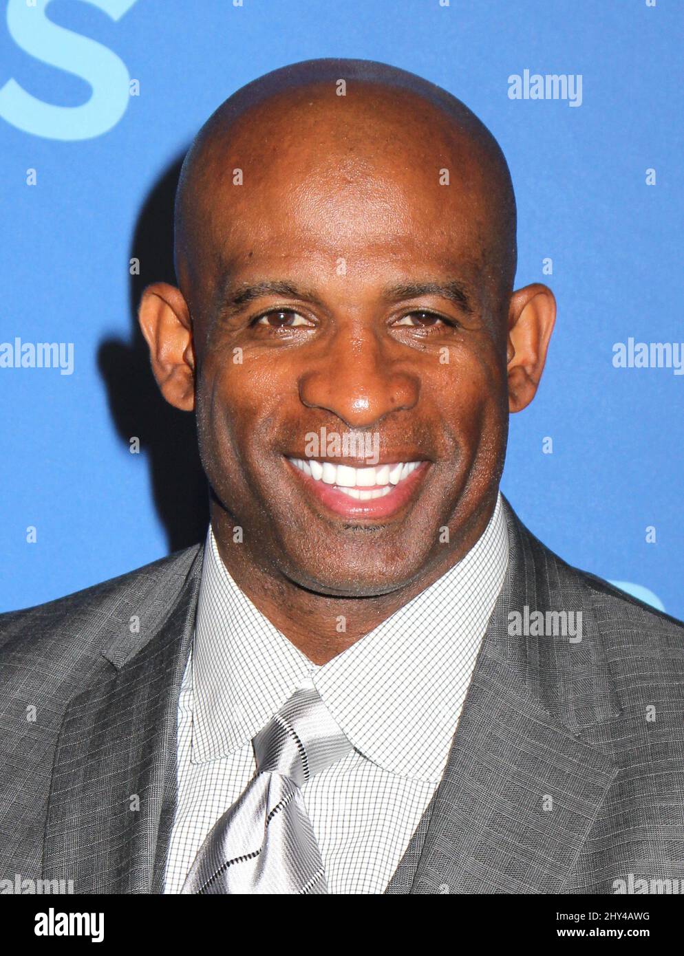 Deion Sanders attending the CBS 2014 Upfront Presentation held at Lincoln Center in New York