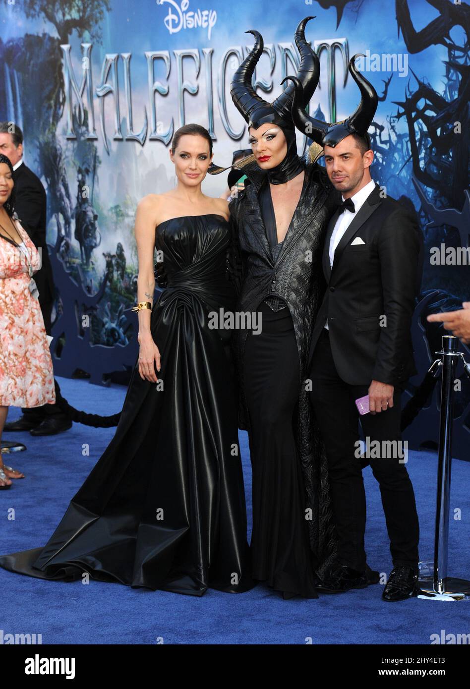 Angelina Jolie attending the premiere of 'Maleficent' in Los Angeles, California. Stock Photo