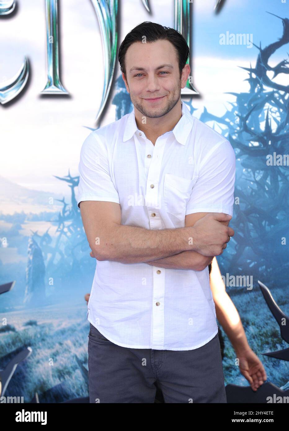 Jonathan Sadowski attending the premiere of 'Maleficent' in Los Angeles, California. Stock Photo
