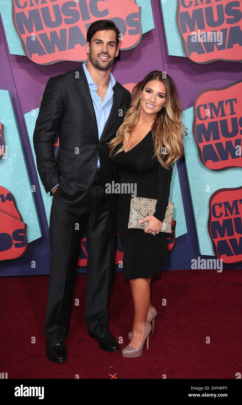 Eric Decker and Jessie James Decker attending the 2014 CMT Music Awards