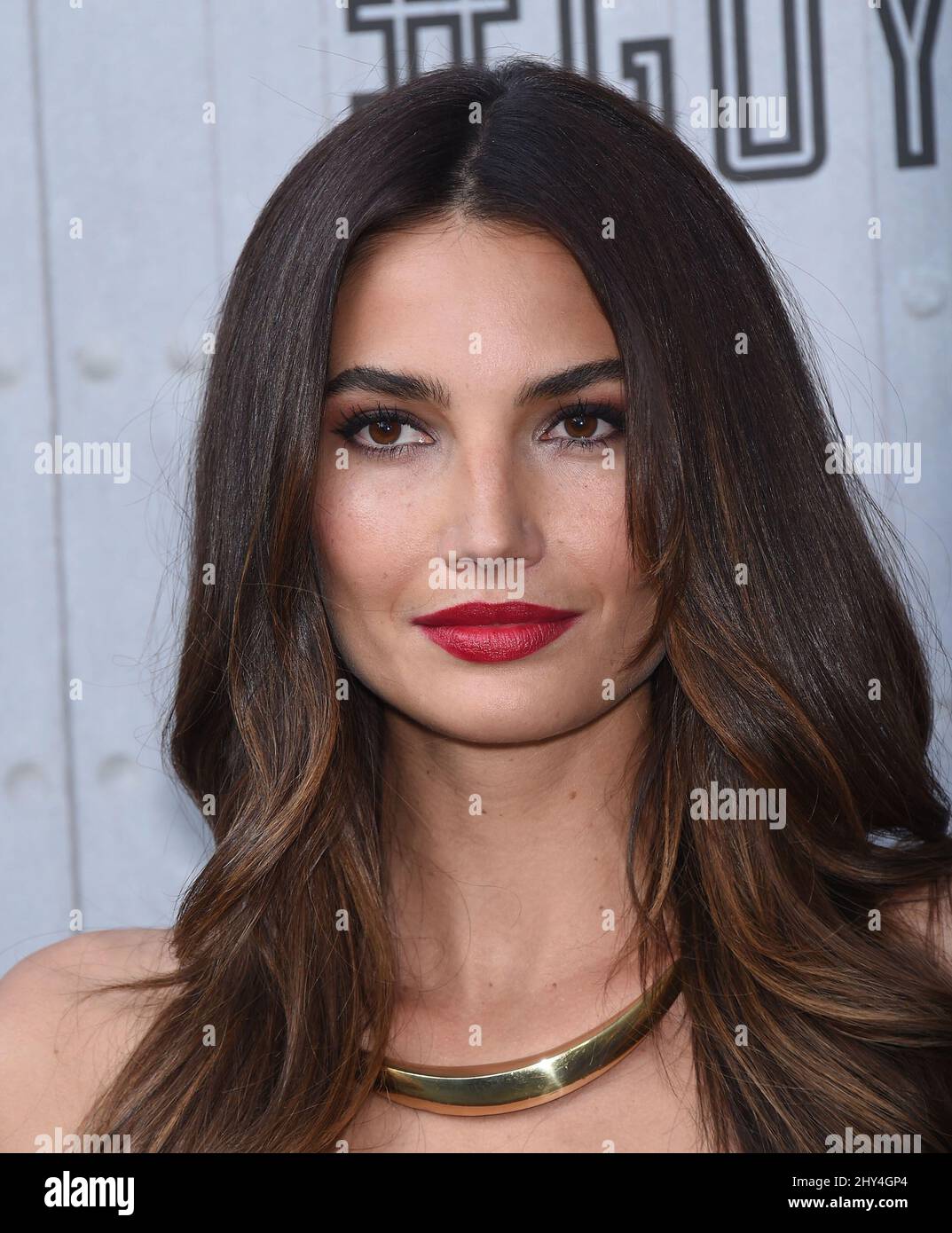 Lily Aldridge arriving for Spike TV's 2014 Guys Choice Awards held at