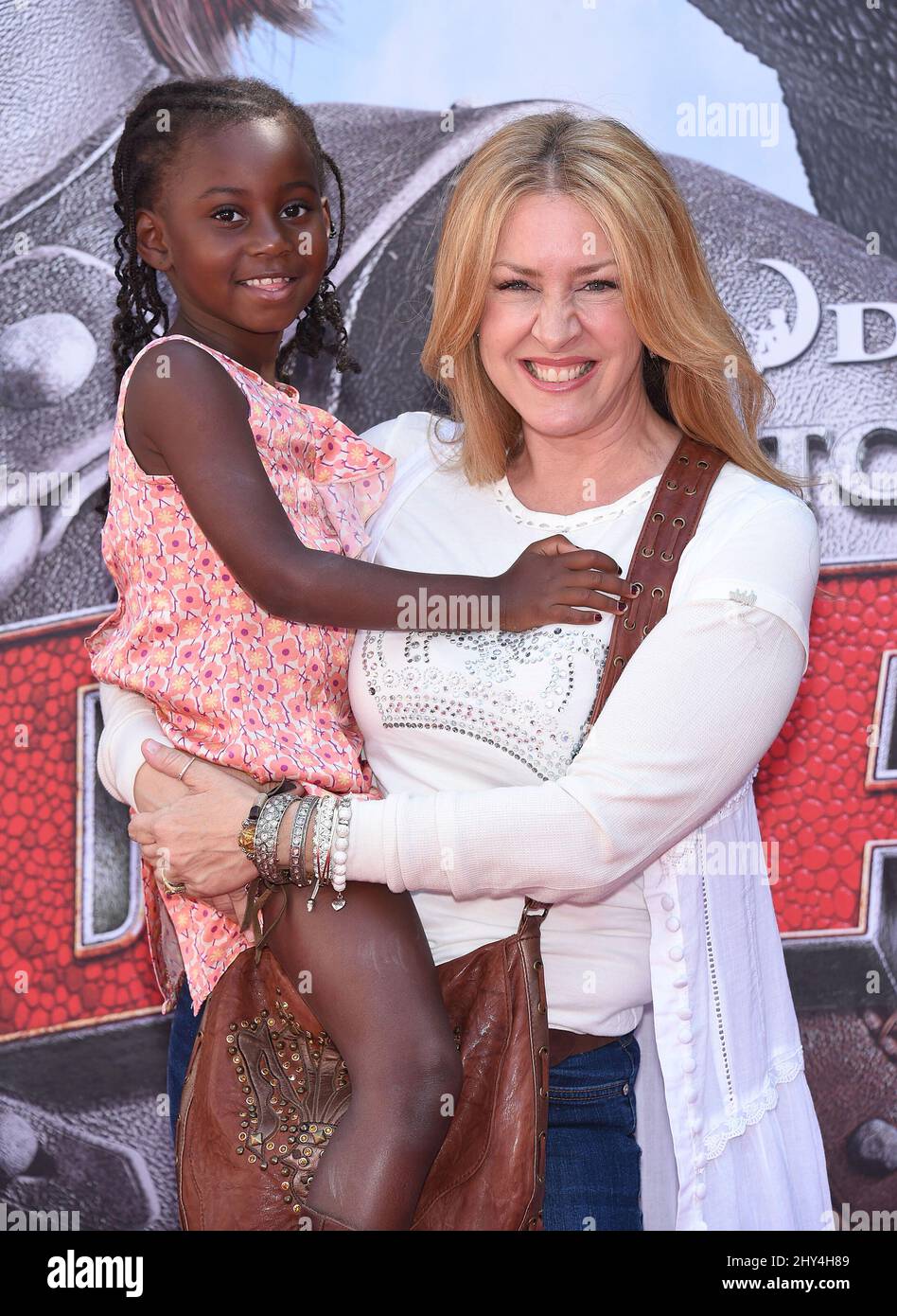 Joely Fisher & Olivia Luna FisherDuddy attends the "How To Train Your