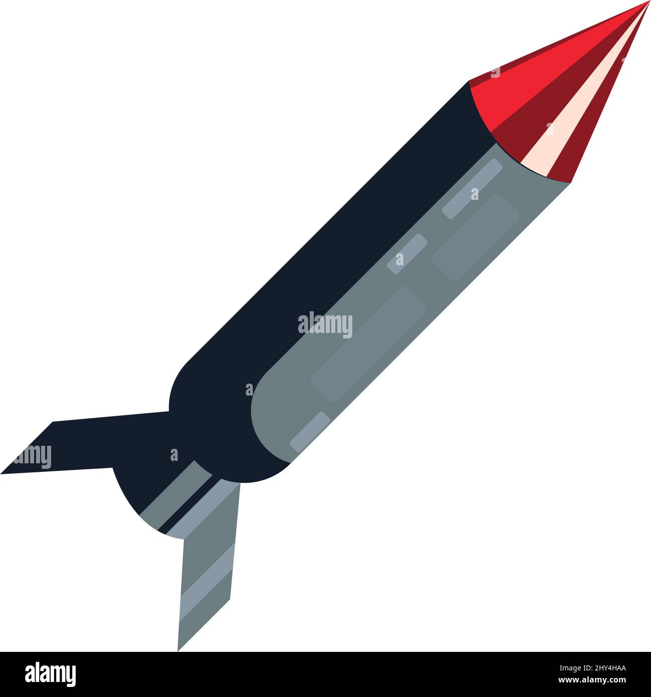 flat missile design Stock Vector