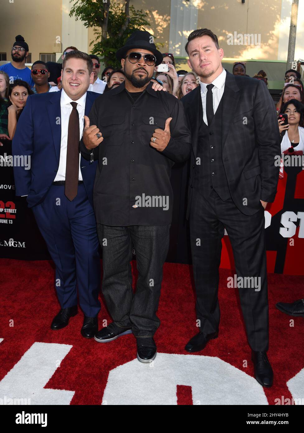 Jonah Hill, Ice Cube and Channing Tatum attending the 22 Jump Street