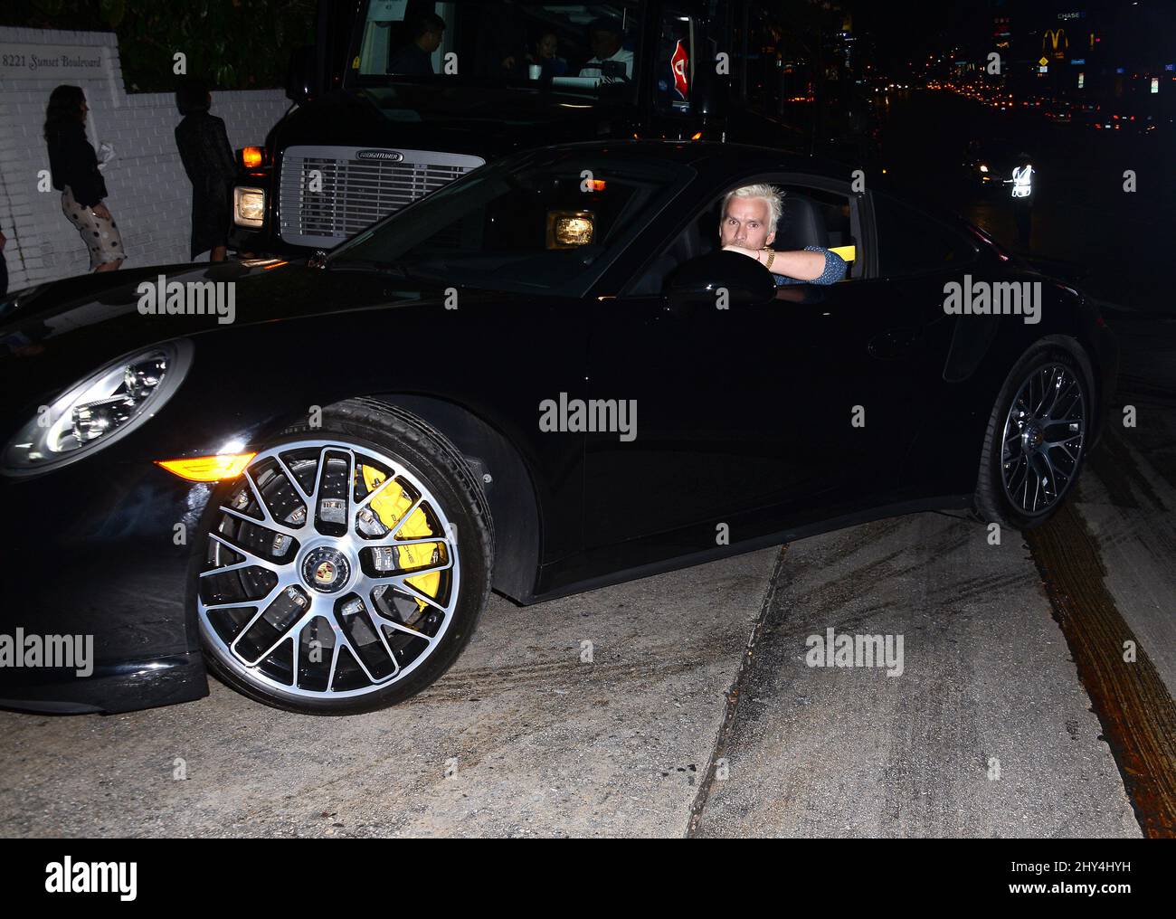 Baltazar Getty leaving the MaxMara Cocktail Party at Chateau Marmont Hotel Stock Photo