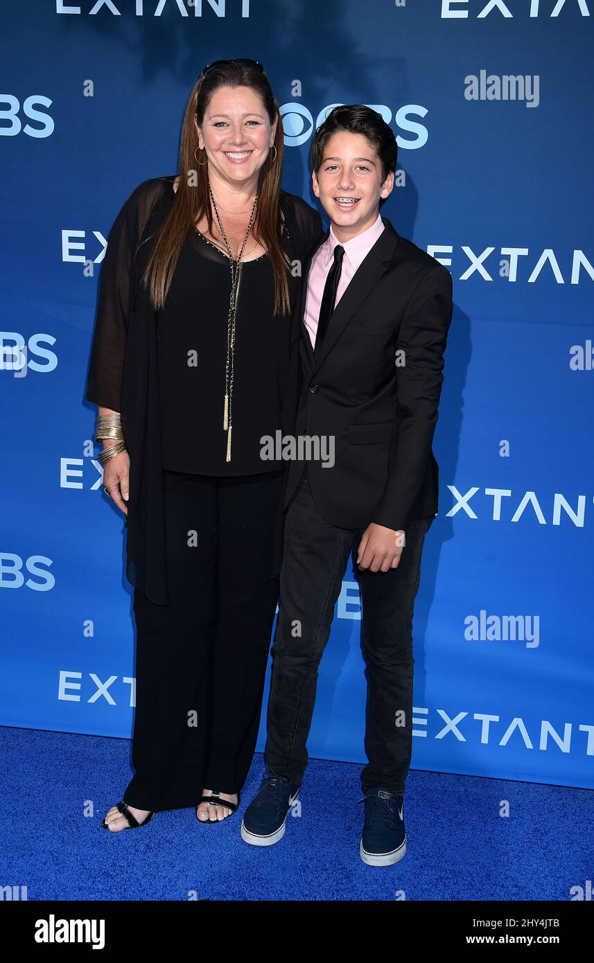Camryn Manheim and Milo Manheim attending the premiere of "Extant" in Los Angeles, California