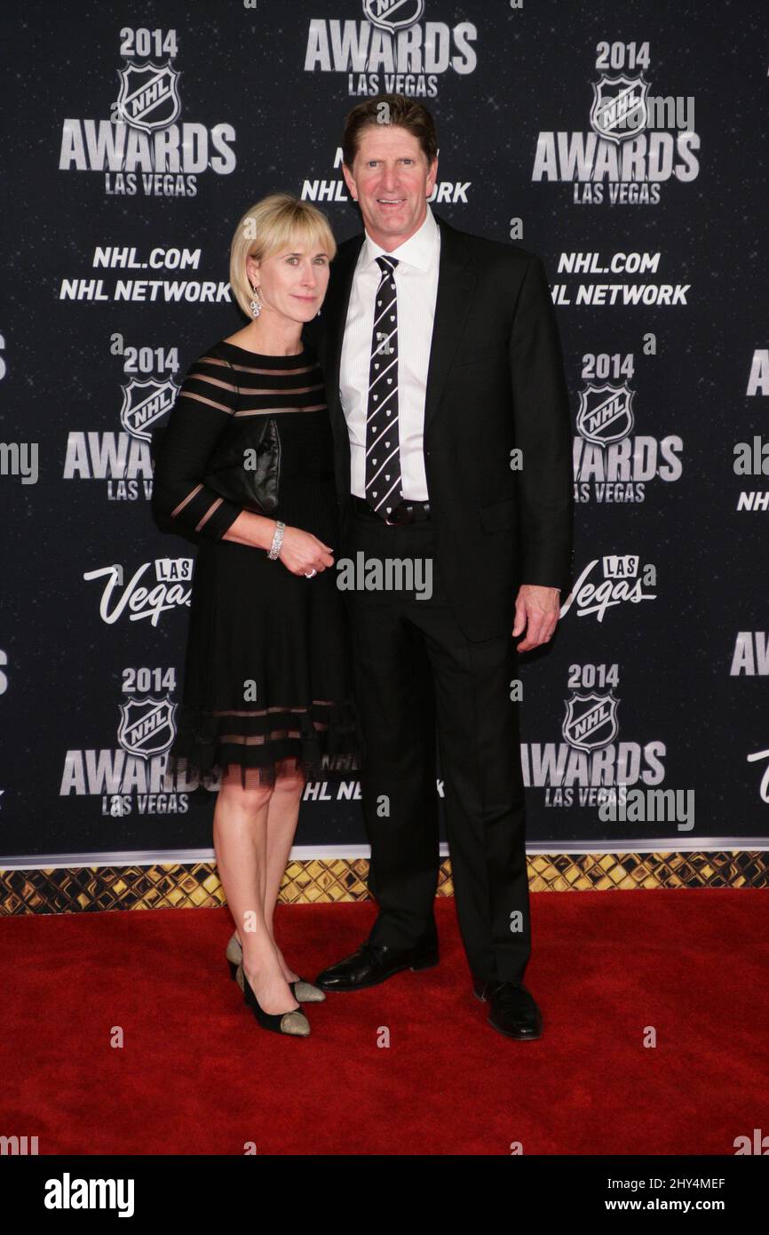 Maureen Babcock Mike Babcock Attends The 2014 Nhl Awards At The Wynn Hotel Las Vegas Stock 