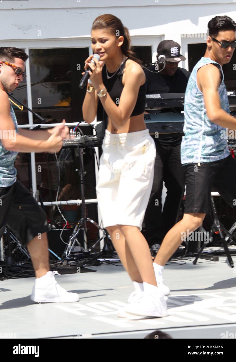 Zendaya performing live in concert at Hollister House in Santa Monica