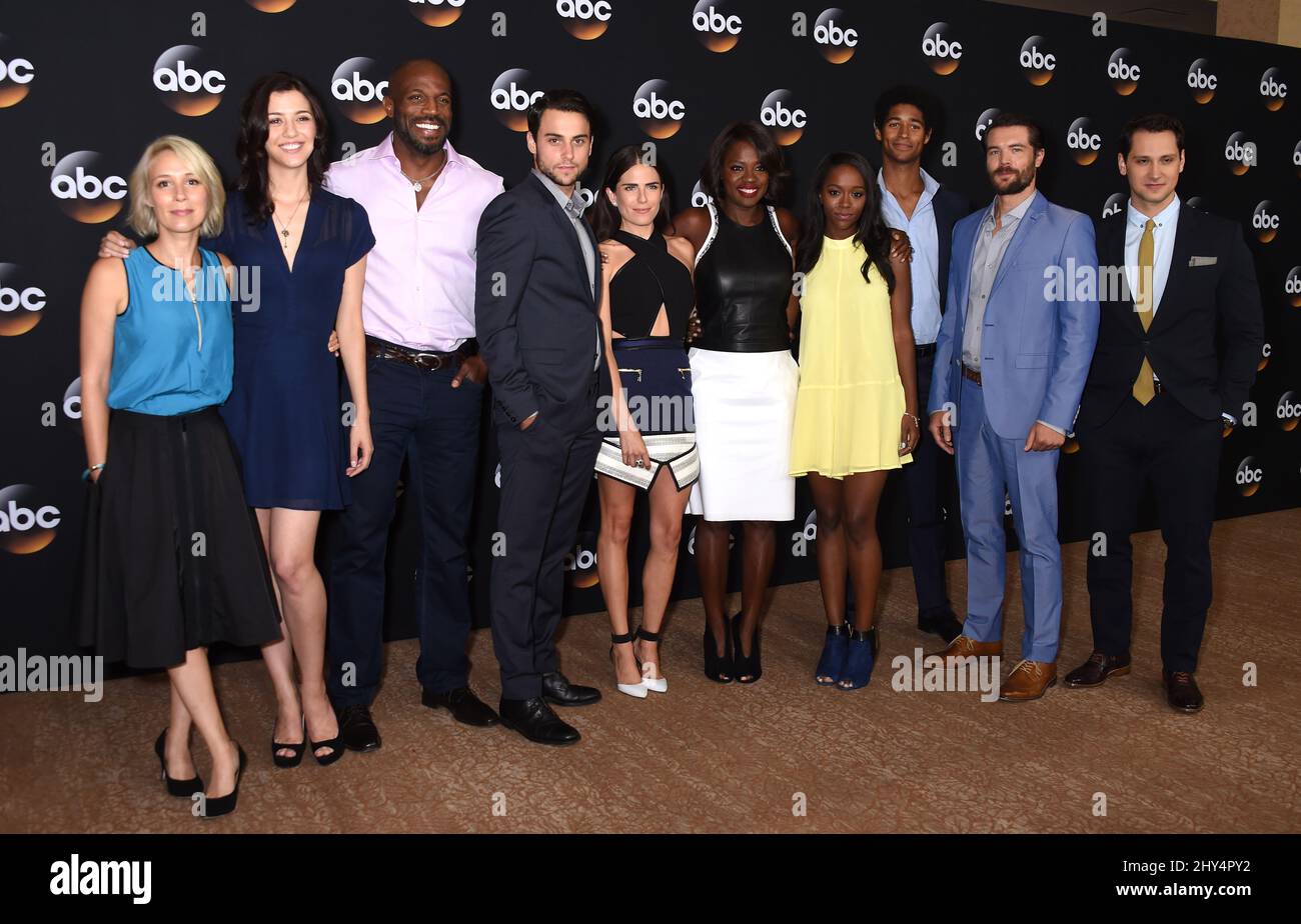 Liza Weil, Katie Findlay, Billy Brown, Jack Falahee, Karla Souza attending the ABC Summer Press Tour in Beverly Hills, California. Stock Photo