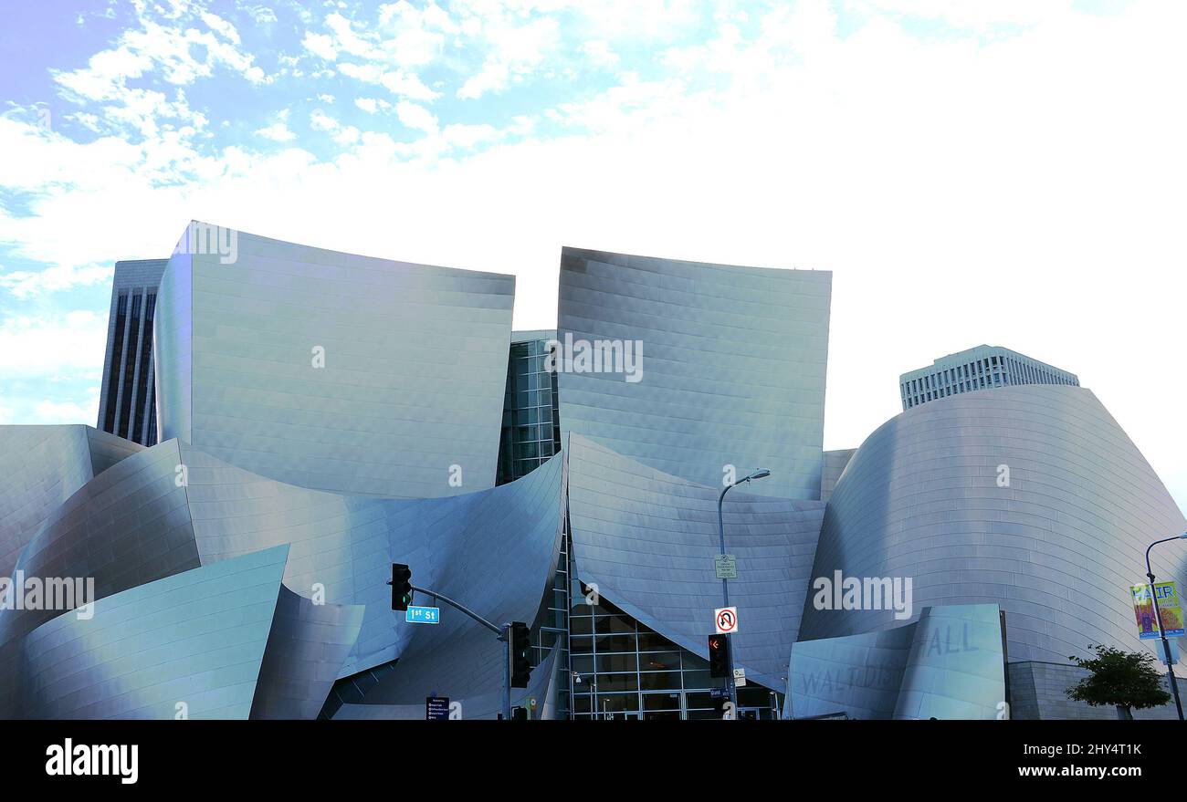 A general view of the Walt Disney Concert Hall at Downtown Los Angeles, California. Stock Photo