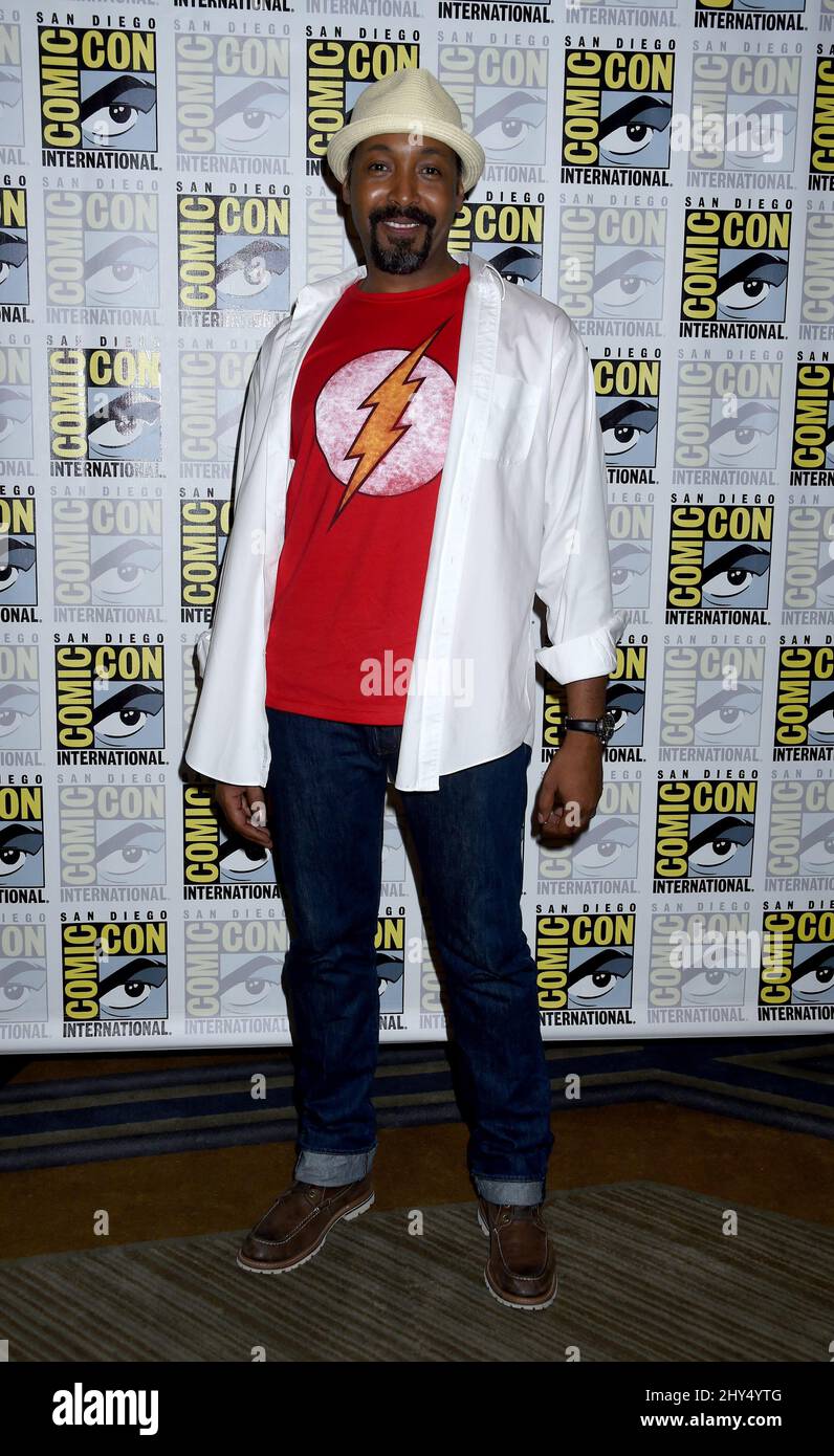 Jesse L. Martin attending the CW's 'The Flash' photo call at Comic-Con 2014 held at the Hilton Bayfront Hotel, San Diego. Stock Photo