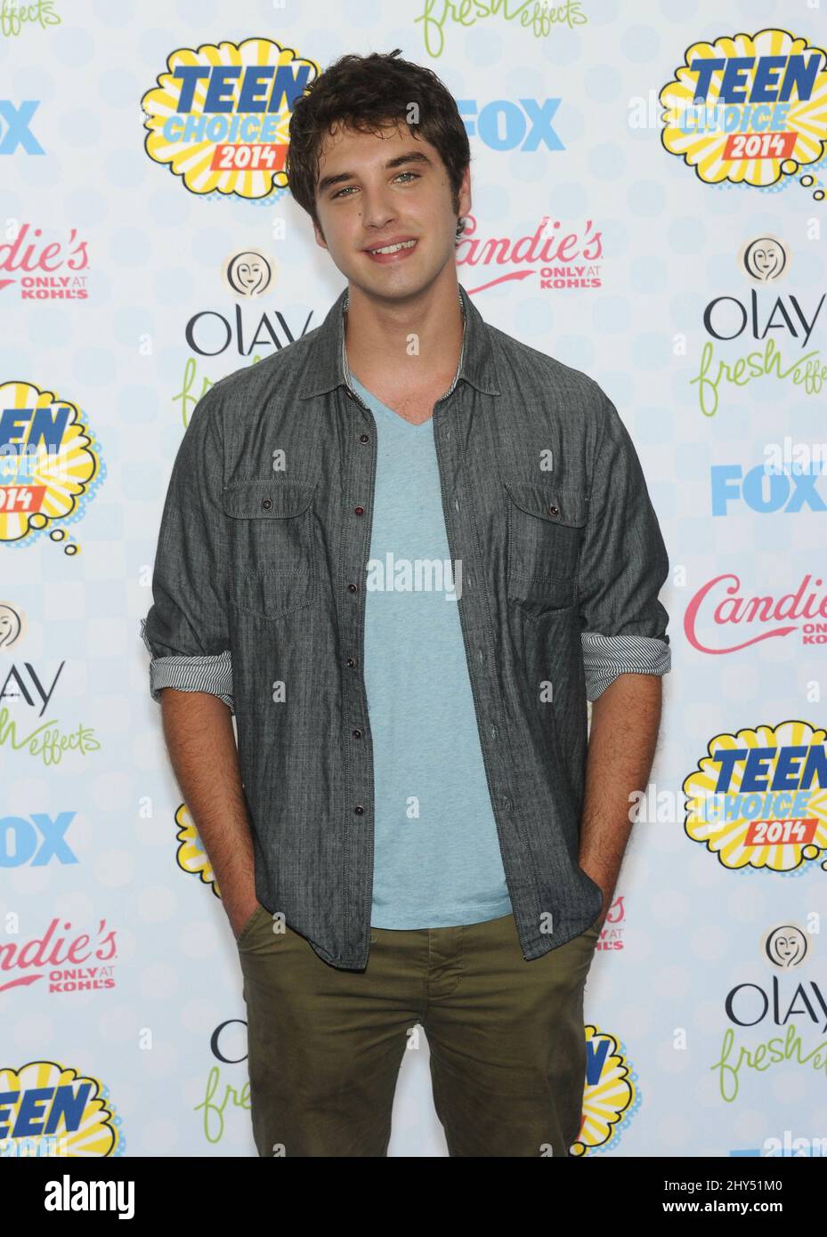 David Lambert arriving fot the 2014 Teen Choice Awards held at the