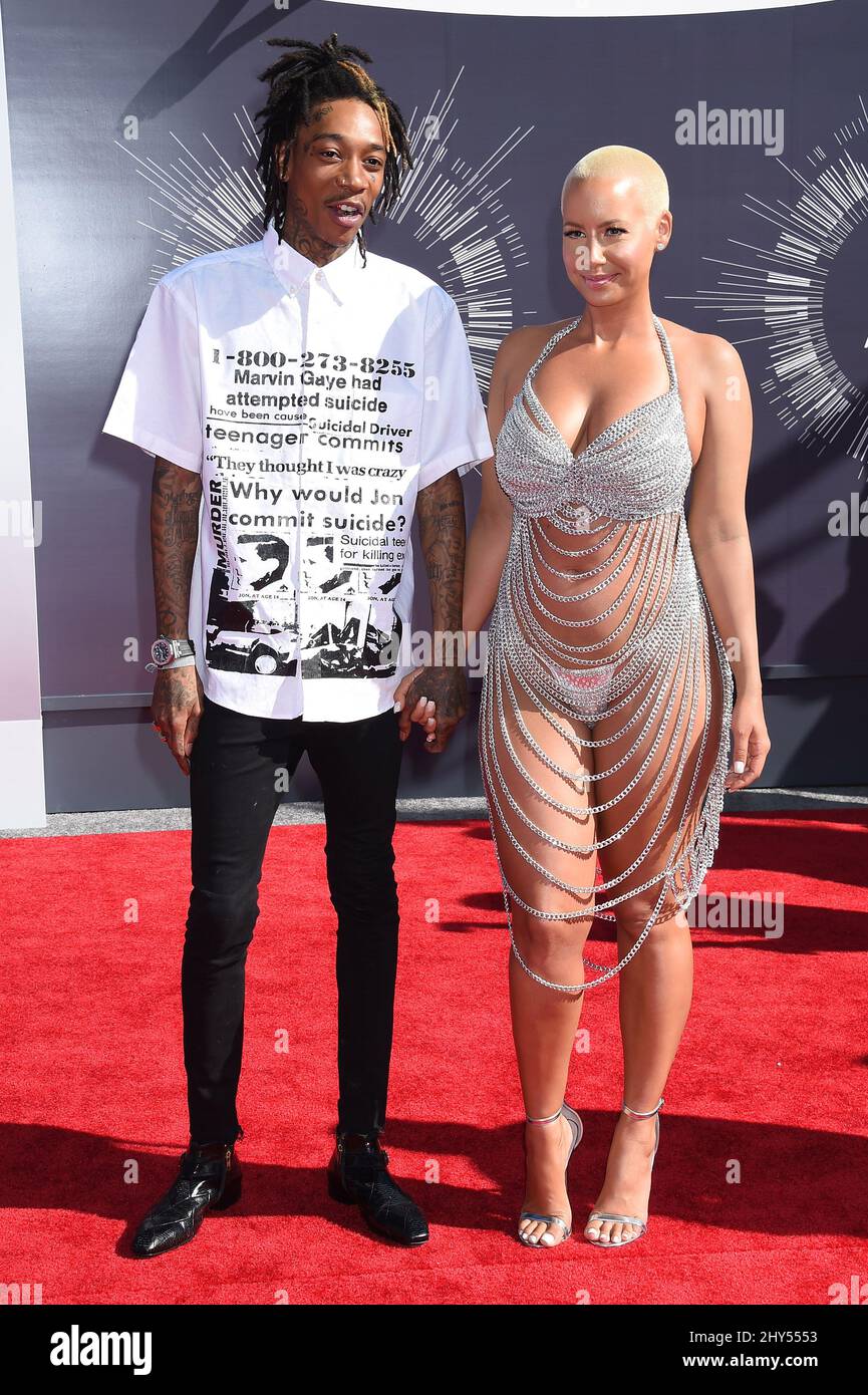 Wiz Khalifa and Amber Rose Stock Photo Alamy